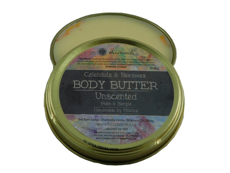Natural unscented body butter