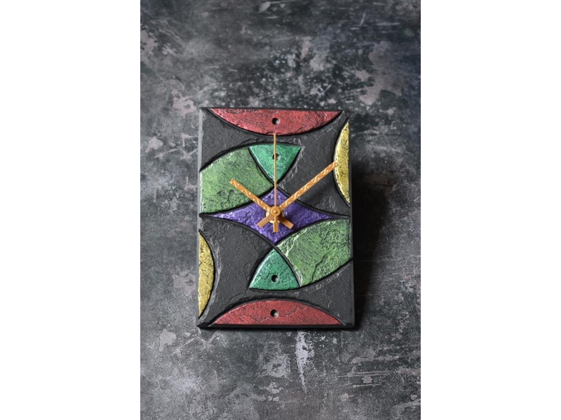 fish or fishes slate clock