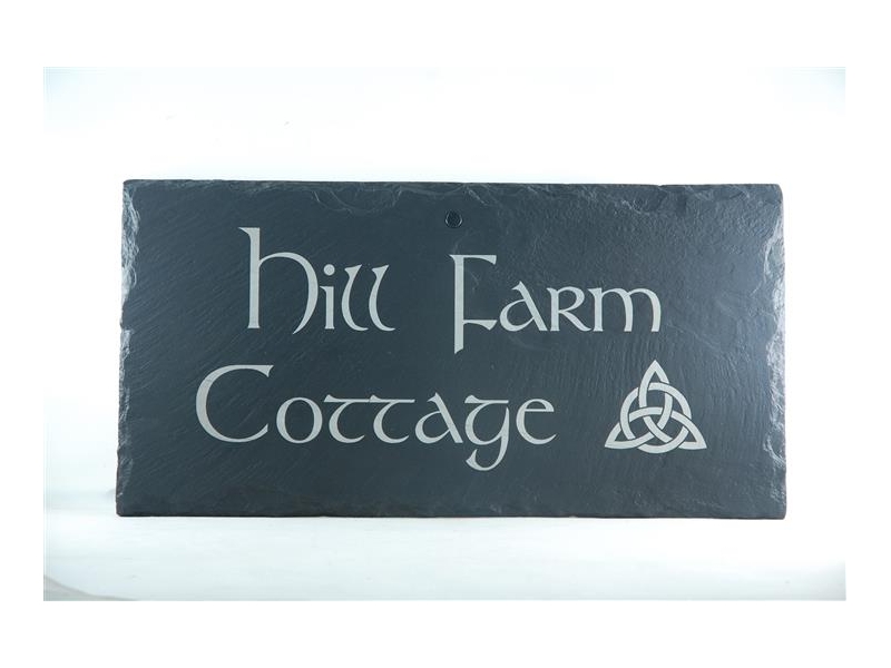 House Sign in Slate