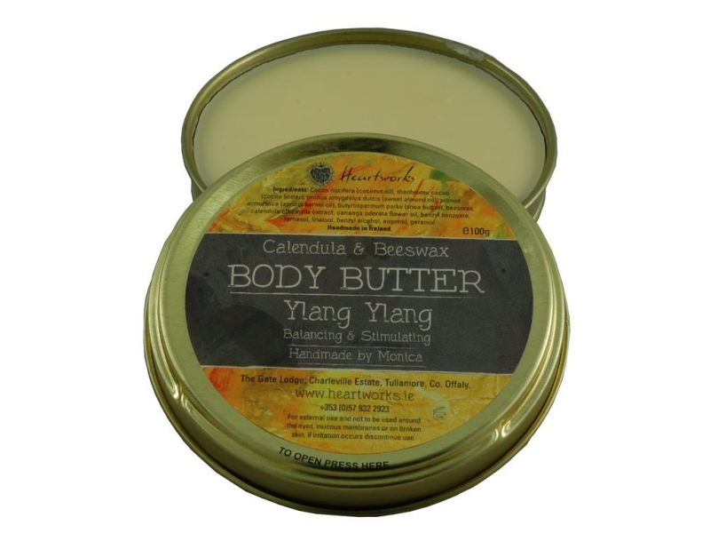 natural body butter with ylang ylang and calendula