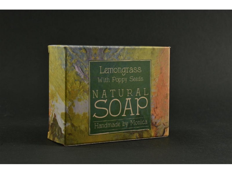 Palm Free Natural Soap Lemongrass and Poppy Seeds