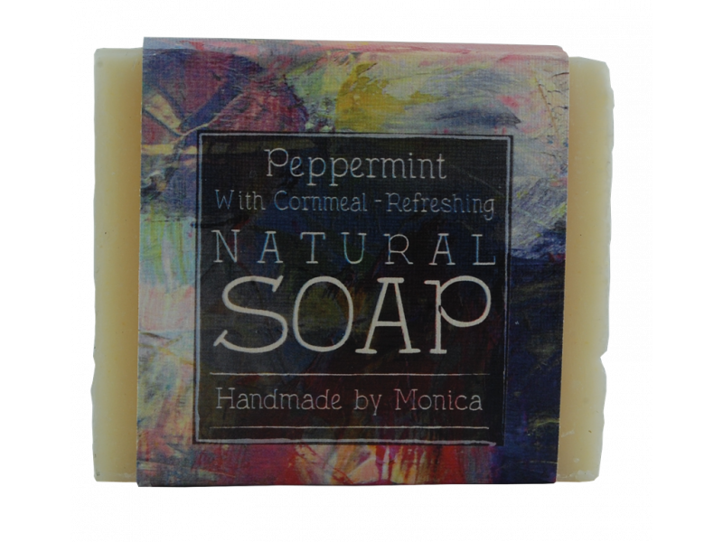 peppermint handmade natural soap