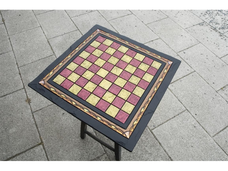 Ornate Slate Chess Board