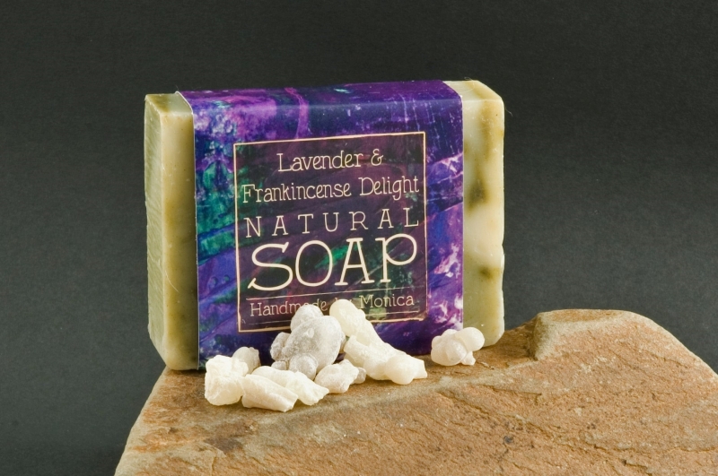 natural soap frankincense and lavender
