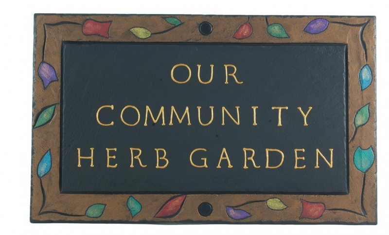 slate plaque for garden