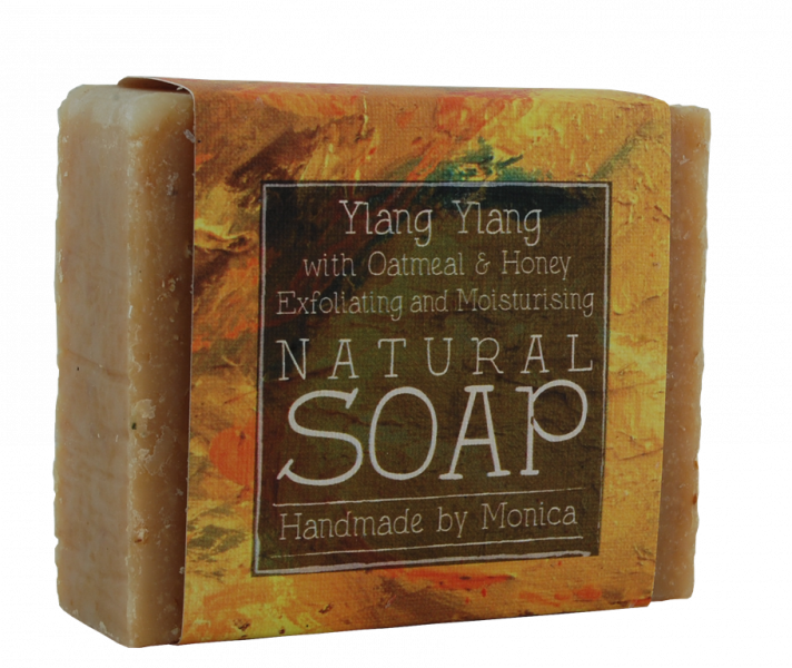 ylang ylang with honey and oatmeal handmade naturarl soap