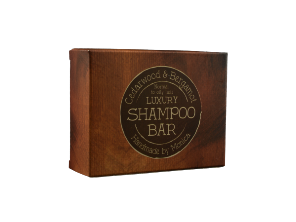 Handmade Natural Shampoo Bar Cedarwood and Bergamot