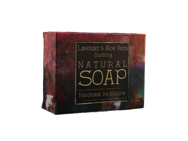 Natural Handmade Soap with Lavender and Aloe Vera