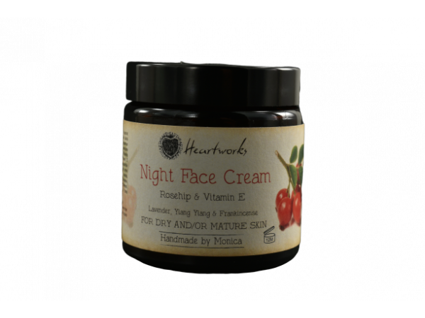Night Face Cream with Rosehip and Vitamin E