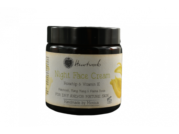 Night Face Cream with Rosehip and Vitamin E