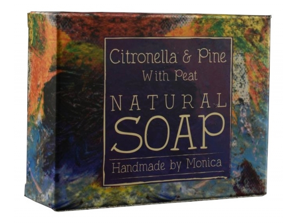 Palm Free Natural Handmade Soap 'Citronella & Pine with Peat'