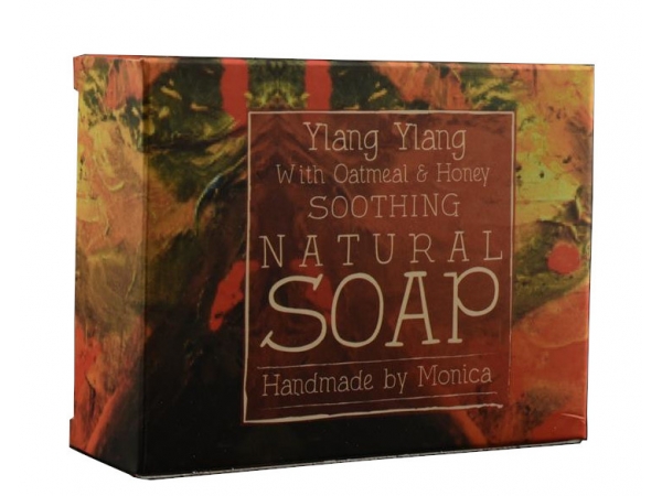 Palm Free Natural Handmade Soap 'Ylang Ylang, Honey & Oatmeal'